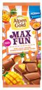 Шоколад Alpen Gold Max Fun молочный c фруктами и карамелью, 160 г