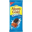 Шоколад Alpen Gold Oreo молочный с начинкой со вкусом ванили и кусочками печенья 90г