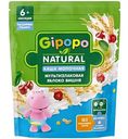 Каша мультизлаковая молочная Gipopo яблоко-вишня с 6 месяцев, 170г