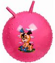 Детский мяч массажный гимнастический Bradex Детский фитнес с ручками цвет: pink/розовый, 45 см