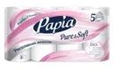 Туалетная бумага, Papia, 5 слоёв, 8 рулонов