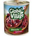 Фасоль Global Village красная в собственном соку 400г
