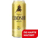 Пиво EBOSHI светлое фильтрованное, 4,9% (Германия), 0,5л