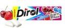 Жевательная резинка Dirol со вкусом клубники и черешни без сахара, 13.6г