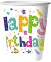 Стаканы одноразовые Bgreen Happy Birthday картон 250 мл 10 шт