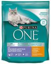Сухой корм Purina ONE с курицей и злаками для красивой шерсти и контроля образования волосяных комков для кошек 750 г