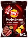 Чипсы Lay's Стейк рибай с перечным соусом 50г