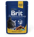 Корм для кошек Brit Premium с курицей и индейкой, 100 г