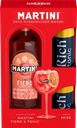 Промо-набор MARTINI Fiero напиток виноградосодержащий сладкий ароматизированный, 1л + тоник сильногазированный, 2х0.33л