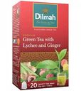 Чай зеленый Dilmah Lyche and Ginger, 20×1,5 г