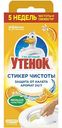 Стикер чистоты для унитаза 5 в 1 Туалетный утёнок Цитрус, 3 шт.