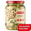 МАГНИТ Грибы шампиньоны маринованные 410г/480г ст/бан:6
