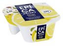 Йогурт Epica Crispy с лимоном и смесью из семян тыквы печенья бискотти и белого шоколада 8,6% 140 г
