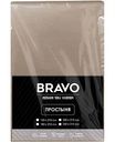 Простыня Bravo поплин цвет: кофе,220×215см