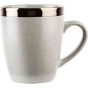 Кружка керамическая с каймой цвет: фисташковое мороженое/темное золото, 310мл