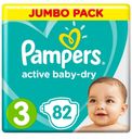 Подгузники Pampers Active Baby-Dry 3 (4-9 кг), 82 шт