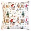 Подушка Seasons Гномы бархат 40х40см, зелёная