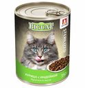 Влажный корм для кошек Зоогурман Big Cat Sterilized Курица с индейкой кусочки в желе 350 г