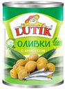 Оливки Lutik зеленые с анчоусом 280 г