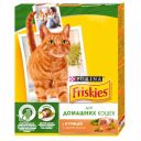 Корм для кошек Friskies, сухой, курица с садовой зеленью, 300 г