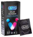 Презервативы Durex Dual Extase рельефные с анестетиком 12 шт