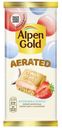 Шоколад Alpen Gold Aerated с клубнично-кокосовой начинкой белый пористый, 75г
