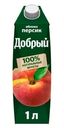 Напиток Добрый яблоко-персик сокосодержащий для детей с 3 лет 1л