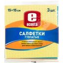 Салфетки Econta губчатые 15х15см 3шт.