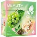 Чай зелёный Curtis Beauty с кусочками винограда и лепестками жасмина листовой, 18х1.7г