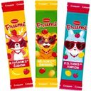 Конфеты Слодыч Frumi из мягкой карамельной массы неглазированные микс вкус малина-лимон, клубника-банан, яблоко-ананас
