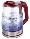 Чайник Lumme LU-164 стеклянный бордовый гранат 1800Вт 2л