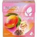 Чай Curtis Energy чёрный цейлонский манго-имбирь-цедра цитрусовых-лепестки цветов листовой, 15х1.7г