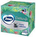 Салфетки бумажные Zewa Deluxe Арома Коллекция косметические 3 слоя, 60 шт