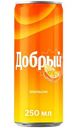 Напиток газированный Добрый апельсин с витамином С, 250мл