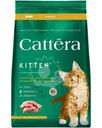 Корм сухой Cattera с курицей полнорационный для котят с 1 месяца беременных и кормящих кошек 300г