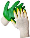 Перчатки рабочие «Латеко» дуал, зеленые