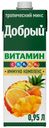 Напиток сокосодержащий Добрый Тропический микс обогащенный витаминами 950 мл