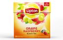 Чай Lipton Grape Raspberry черный, виноград, малина, 20х1.8 г