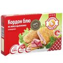 Кордон Блю ЗОЛОТОЙ ПЕТУШОК, с сыром/ветчиной, 330г