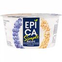 Йогурт Epica Simple Голубика-овсяные хлопья 1,5%, 130 г