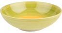 Тарелка суповая керамическая цвет: зеленый с желтым, 17,8 см