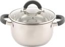 Кастрюля HOMECLUB Comfort, с силиконовыми ручками, нержавеющая сталь, индукция, 3.5л Арт. GS-5