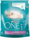 Сухой корм Purina One Sensitive индейка-рис для кошек с чувствительным пищеварением 750 г