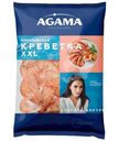 Креветки Agama Королевские ХХL белоногие неразделанные варено-мороженые, 700г