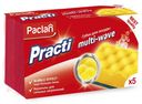 Губки Paclan Practi Multi-Wave для мытья посуды 9 х 7 см 5 шт