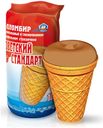 Мороженое пломбир «Советский стандарт» шоколадное в глазури в вафельном стаканчике, 100 г