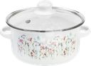 Кастрюля HOMECLUB Enamel, деколь, в ассортименте, 1.9л