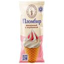 Мороженое ВОЛГОГРАД пломбир ваниль-клубника рожок, 75г