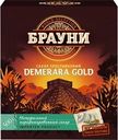 Сахар тростниковый БРАУНИ Dark demerara коричневый кусковой, 500г