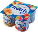 Продукт йогуртный Fruttis пастеризованный Сливочное лакомство Клубника-Персик 5%115 г